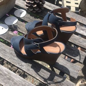 Indigo rd high wedge sandals